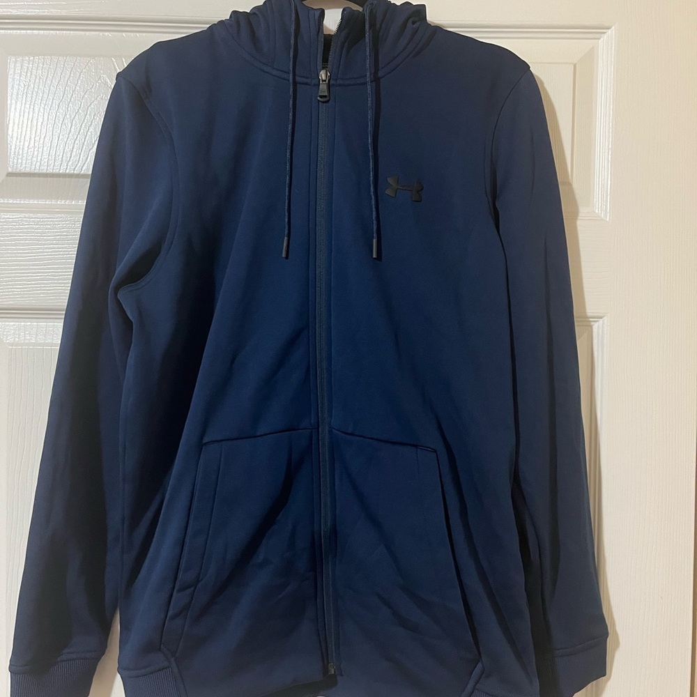 Under Armour Men's Dark Blue Zip-Up Sweater